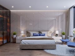 Nội thất Phòng ngủ + nhà ăn Model full setting + đèn + HDRI