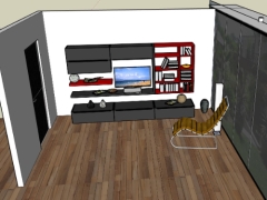 Sektchup mẫu nội thất phòng khách 3d