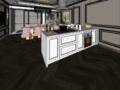 Share thiết kế 3dsu nội thất phòng bếp