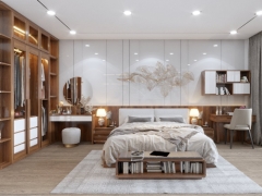 Sketchup 2019, vray 5.0 thiết kế nội thát phòng ngủ chi tiết