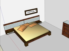 Sketchup bản vẽ nội thất phòng ngủ 3d sketchup việt nam