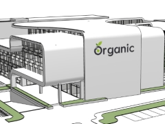 Sketchup dựng siêu thị organic kiểu mới