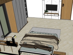 Sketchup mẫu mẫu nội thất phòng ngủ đẹp