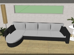 Sketchup nội thất phòng khách model 3d đẹp