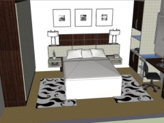 Sketchup nội thất phòng ngủ model 3d 2020