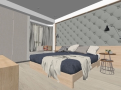 Sketchup thiết kế nội dung phòng ngủ