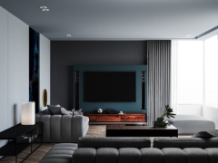 Sketchup + vray dựng bao cảnh nội thất phòng khách