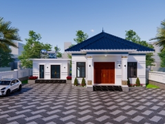 nhà vườn,nhà mái nhật,sketchup