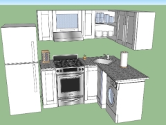 Tải dựng model sketchup việt nam nội thất phòng bếp