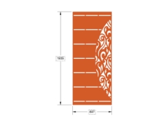 Tải model cửa sắt cnc 1 cánh