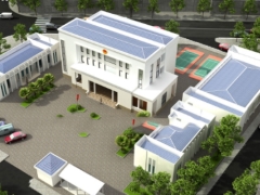 Thi công ubnd xã di trạch model cad