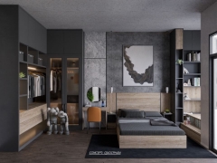 Thiết kế 3dsu nội thất phòng ngủ hiện đại