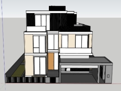 Thiết kế Biệt thự 3 tầng mới nhất model sketchup