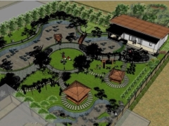 Thiết kế cảnh quan sân vườn thiết kế Sketchup