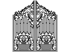 Thiết kế cnc cổng 2 cánh siêu hót