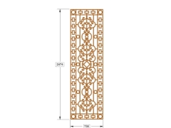 Thiết kế cnc cổng 4 cánh đẹp nhất dxf