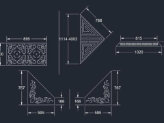 Thiết kế cnc hoa văn cổng dxf