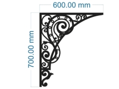 Thiết kế cnc ke góc mái kính
