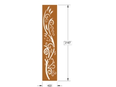Thiết kế cnc vách cổng đẹp 2d