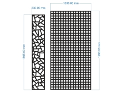 Thiết kế cnc vách ngăn đơn giản 2 phong cách