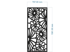 Thiết kế cnc vách ngăn hoa văn tháng 6