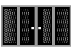 Thiết kế cổng 4 cánh bông tuyết cnc