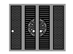 Thiết kế cổng bông tuyết trống đồng mới cnc