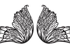Thiết kế cổng cưới hình cánh bướm cnc mới nhất