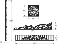 Thiết kế hoa văn cổng cắt cnc đẹp mới