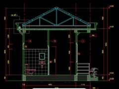 Thiết kế kiến trúc nhà điều hành 5.32x9.32m