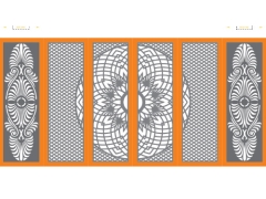 Thiết kế mẫu cổng 6 cánh CNC hiện đại