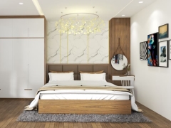 Thiết kế mẫu Phòng ngủ hiện đại dựng sketchup đẹp