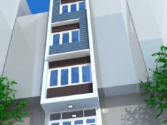 Thiết kế nhà dân lệch tầng 4 tầng diện tích 3.6x14.8m