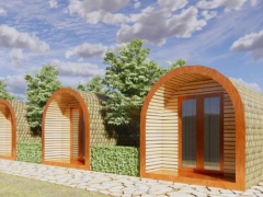 Thiết kế nhà lắp ghép di động dùng cho sân vườn, farmstay