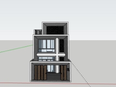 Thiết kế nhà phố 2 tầng 6.5x21.5m su