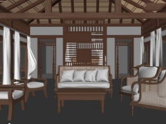 Thiết kế nội thất căn hộ resort đồ gỗ siêu đẹp