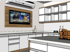 Thiết kế nội thất phòng bếp model 3dsu