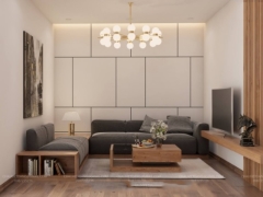 Thiết kế nội thất phòng khách sketchup 2018 Vray 3.6 