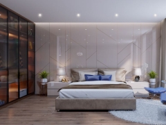 Thiết kế nội thất phòng ngủ dựng trên su model 3d
