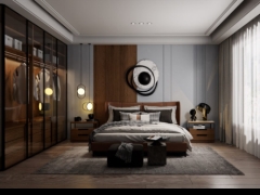 Thiết kế nội thất phòng ngủ file 3d su