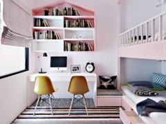 Thiết kế nội thất Phòng ngủ màu hồng cho con gái Vray 3.6 max 2016