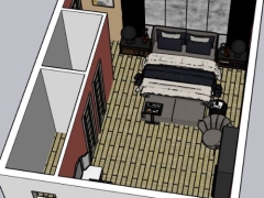 Thiết kế nội thất phòng ngủ model .skp