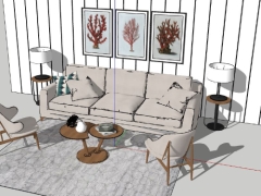 Thiết kế phòng khách đẹp model 3dmax sketchup việt nam
