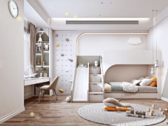 Thiết kế phòng ngủ cho 2 bé model 3d sketchup