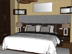 Thiết kế phòng ngủ đẹp model sketchup