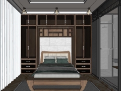 Thiết kế phòng ngủ đẹp model sketchup mới nhất