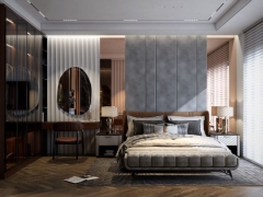 Thiết kế phòng ngủ master model sketchup 2019