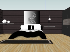 Thiết kế phòng ngủ model sketchup
