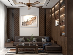Thiết kế Su 2021 nội thất phòng khách bếp ăn hiện đại