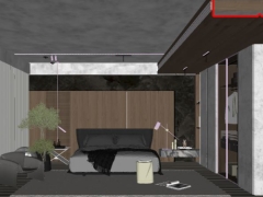 Thiết kế thiết kế phòng ngủ cao cấp 3d sketchup